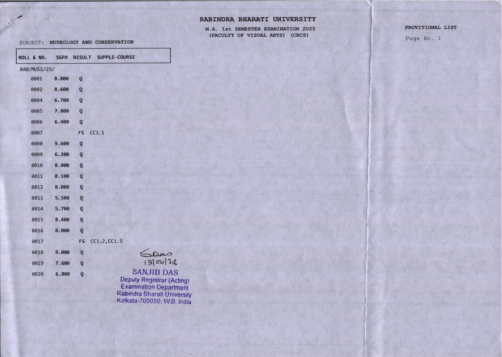 Official Result Link for RBU Result 2026 for MA 1st and 3rd Semester: Direct Official PDF Links and How to Check Your Result