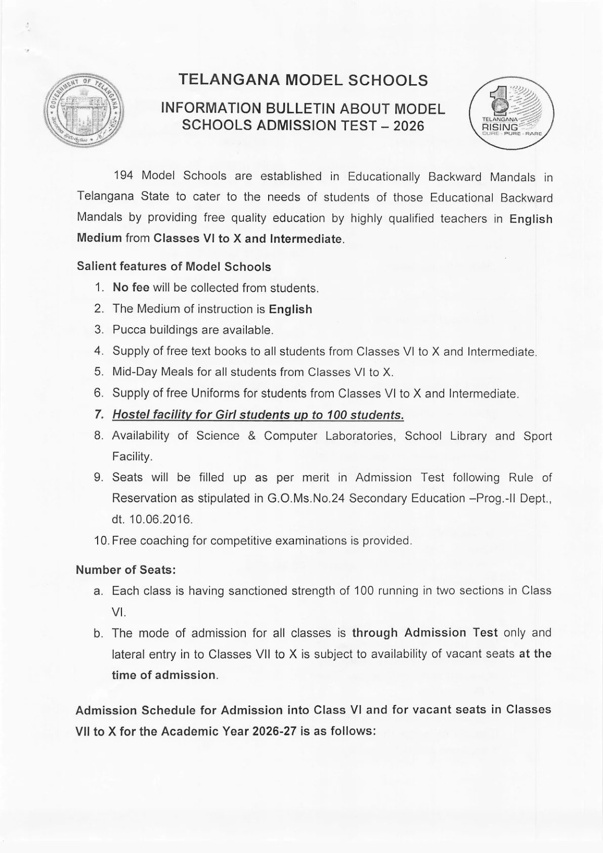 Official Admit Card Link for Telangana Model School Hall Ticket 2026 Out - Steps to Download TGMS admit card